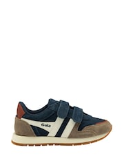 Gola Blue Light Kids Austin Strap Nylon Trainers - Image 1 of 4
