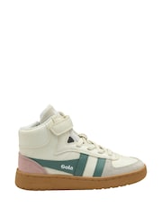 Gola White Cream Kids Talon PU Trainers - Image 1 of 4