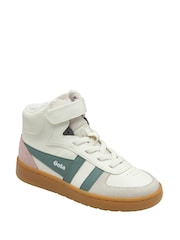 Gola White Cream Kids Talon PU Trainers - Image 2 of 4