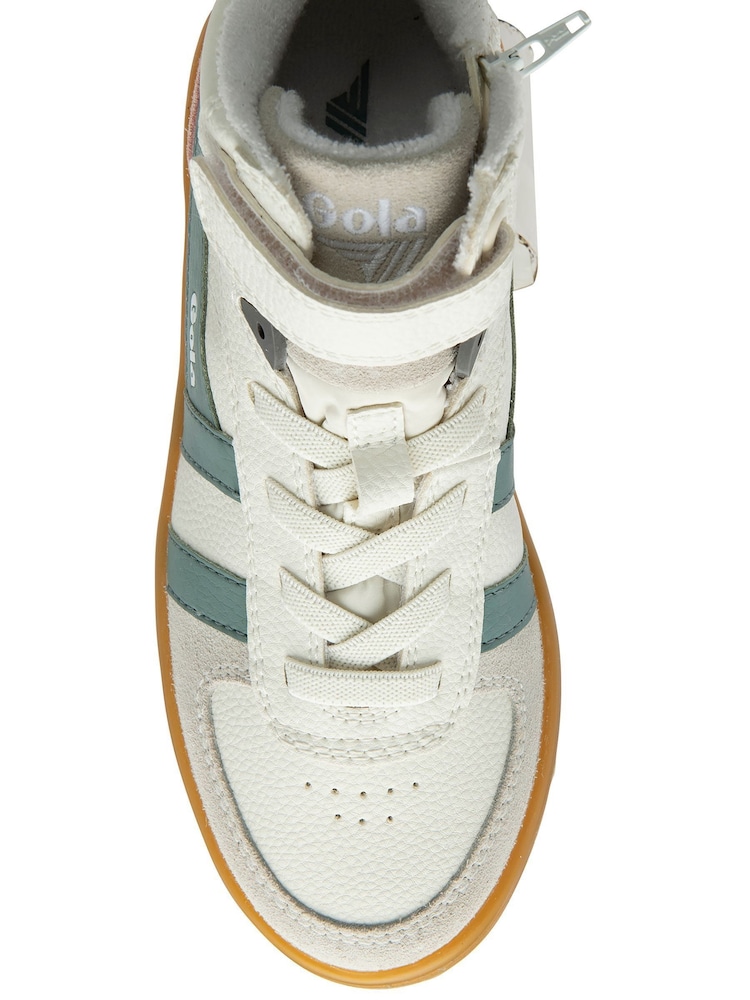Gola White Cream Kids Talon PU Trainers - Image 4 of 4