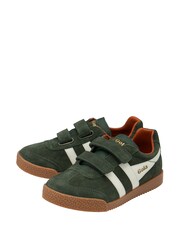 Gola Green Light Kids Harrier Strap Suede Strap Trainers - Image 2 of 4