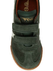 Gola Green Light Kids Harrier Strap Suede Strap Trainers - Image 4 of 4