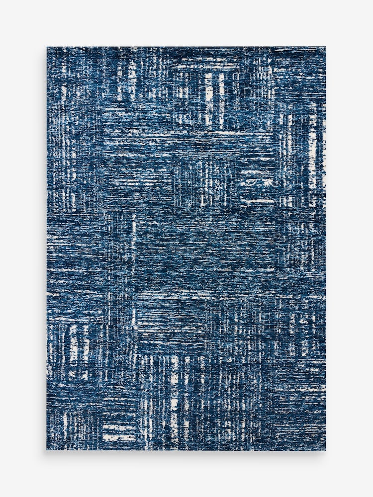 Navy Soft Haze Abstract Rug - Image 5 of 5 Navy Soft Haze Abstract Rug - Image 5 of 5