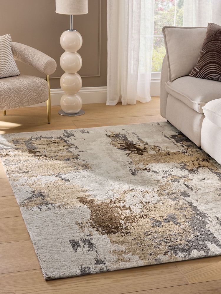 Champagne Gold Elena Abstract Rug - Image 1 of 6 Champagne Gold Elena Abstract Rug - Image 1 of 6
