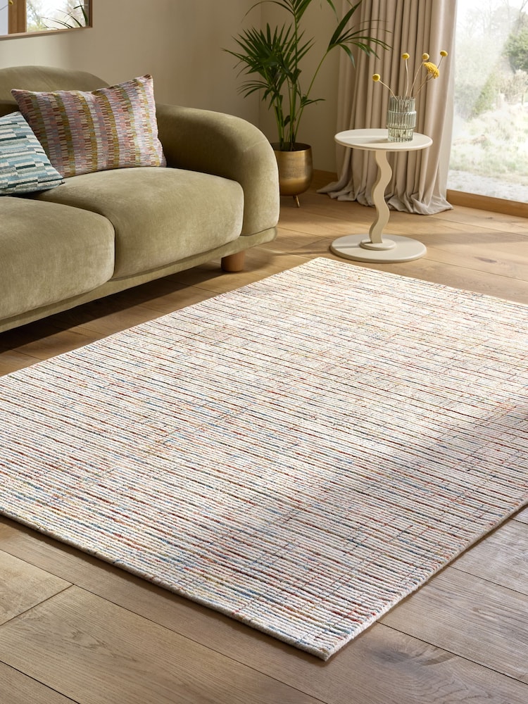 Multi Abstract Tufted Rug - Image 1 of 2