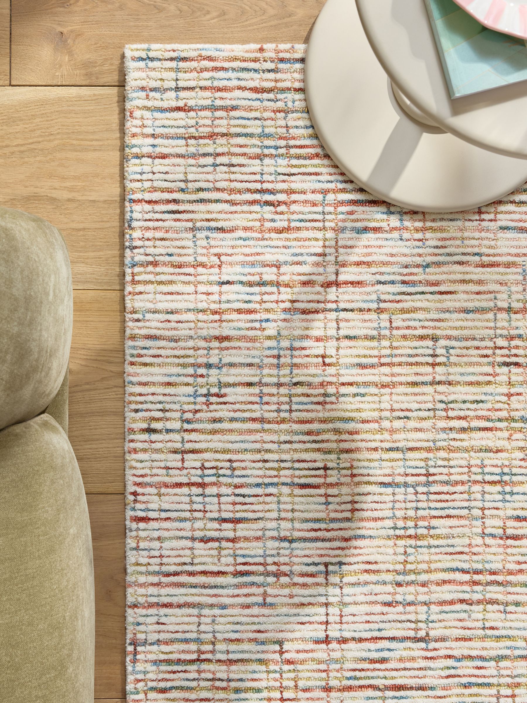 Buy Multi Abstract Tufted Rug from the Next UK online shop