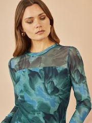 Blusa de malha floral Yumi - Imagem 3 de 5