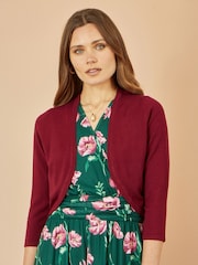Yumi Red Knitted Cardigan - Image 1 of 3