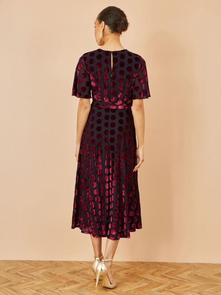 velour skater dress Buy Yumi Red Velour Spot Midi Skater Dress from Next USA