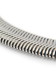 AllSaints Silver Tone Snake Chain Bracelet - Image 3 of 5