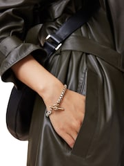 AllSaints Gold Tone Box Chain Link Bracelet - Image 4 of 4