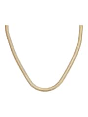 AllSaints Gold Tone Snake Chain Collar Necklace - Image 2 of 4