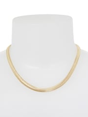 AllSaints Gold Tone Snake Chain Collar Necklace - Image 4 of 4