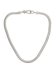 AllSaints Silver Tone Snake Chain Collar Necklace - Image 1 of 4