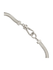 AllSaints Silver Tone Snake Chain Collar Necklace - Image 3 of 4
