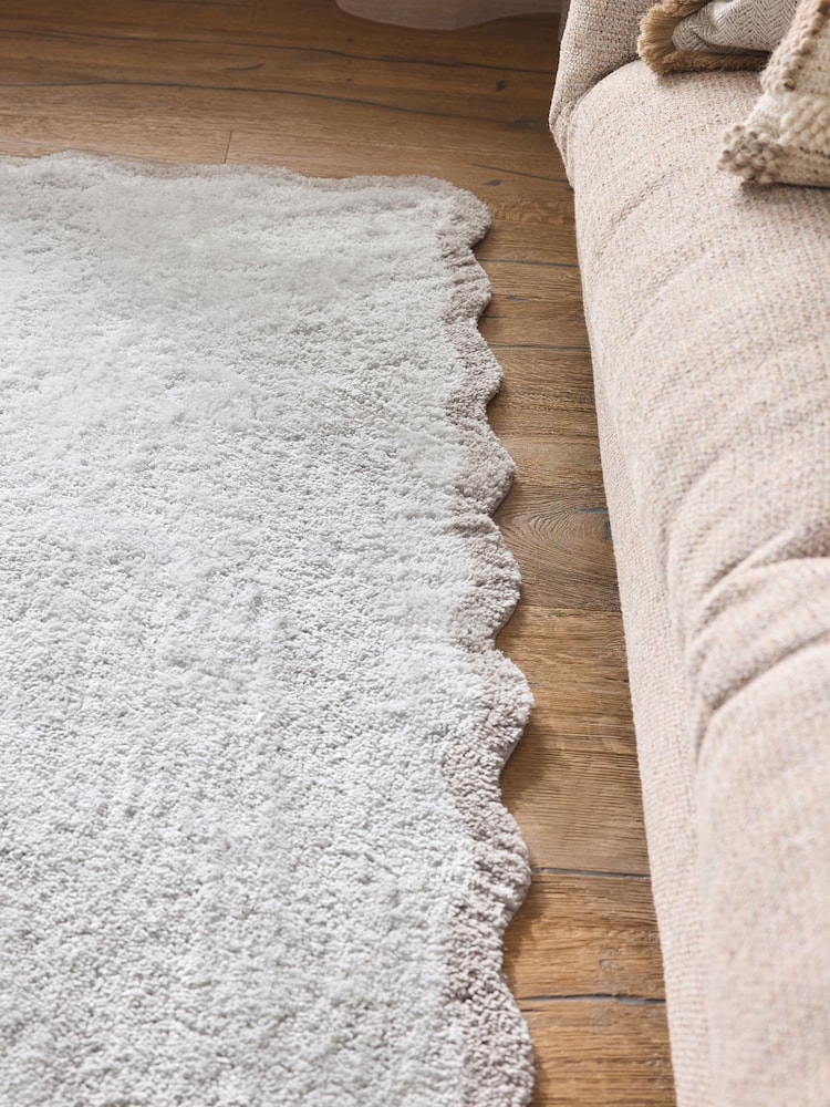 Tapis lavable doux à motif festonné - Image 2 de 5