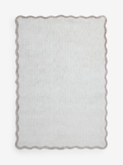 Tapis lavable doux à motif festonné - Image 5 de 5