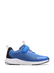 Clarks Blue Deyes Dash Youth Trainers - Image 1 of 6