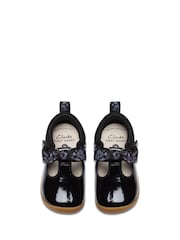 Clarks Black Pre Walker Trim Toddler Shoes - Image 4 of 6