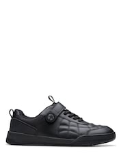 Clarks Black Laser Cross Youth Shoes - Image 1 of 6
