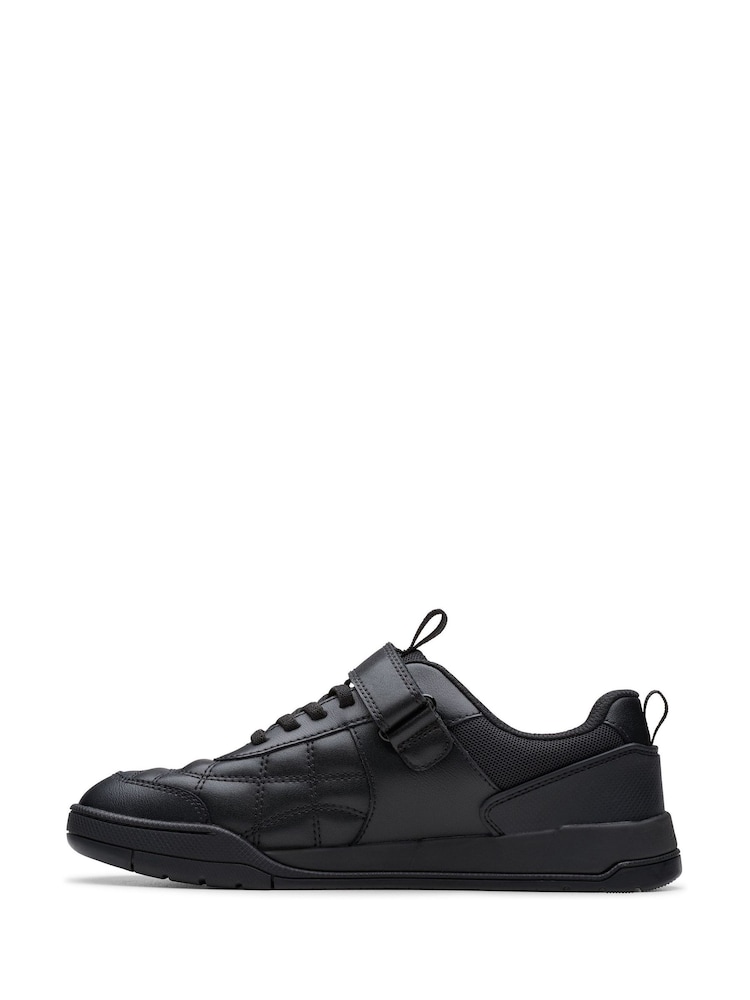 Clarks Black Laser Cross Youth Shoes - Image 2 of 6