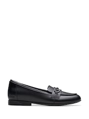 Clarks Black Finja Loafer Older Shoes - Image 1 of 6