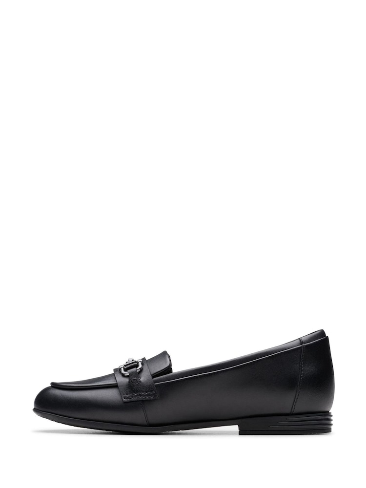 Clarks Black Finja Loafer Older Shoes - Image 2 of 6