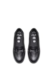 Clarks Black Finja Loafer Older Shoes - Image 4 of 6