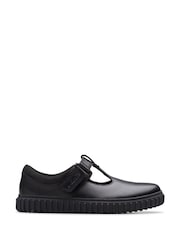 Clarks Black Cove Hope Kids Shoes - Image 1 of 6