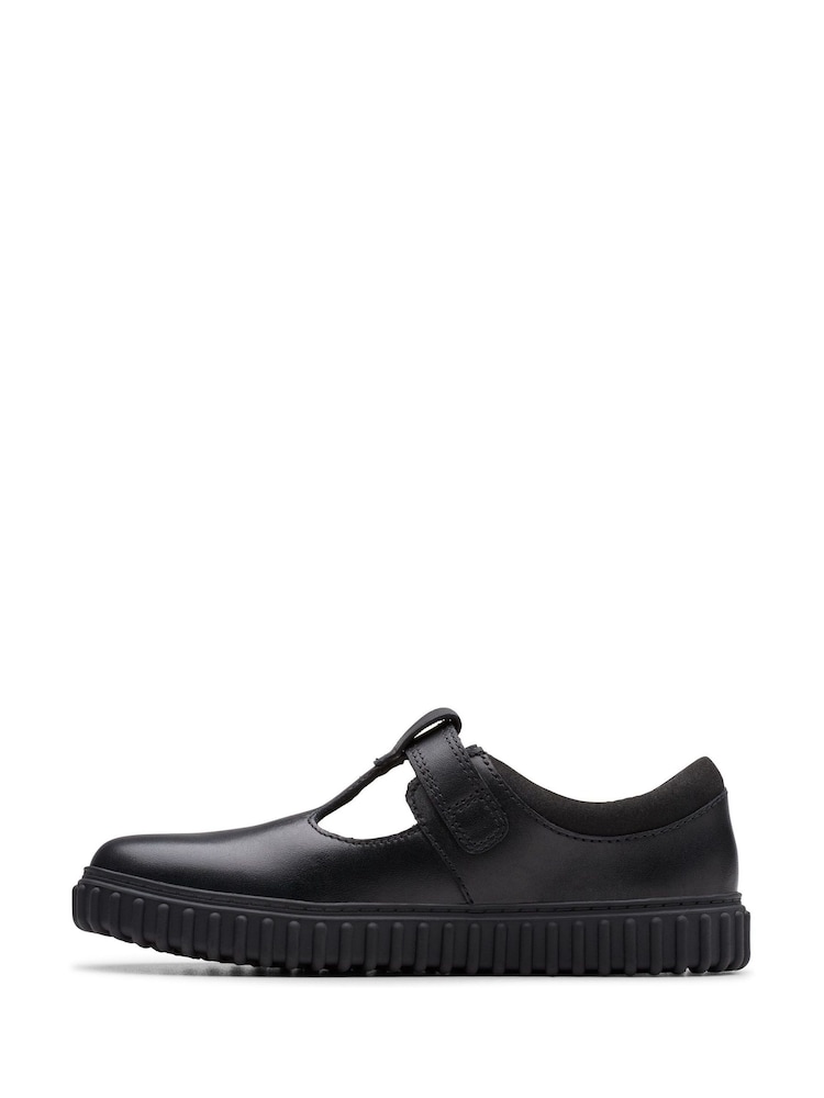 Clarks Black Cove Hope Kids Shoes - Image 2 of 6