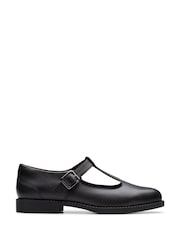 Clarks Black Tapa Hope Youth Shoes - Image 1 of 6
