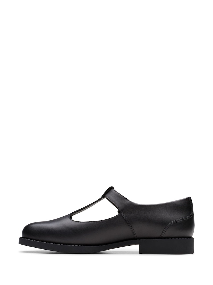 Clarks Black Tapa Hope Youth Shoes - Image 2 of 6
