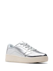 Clarks Silver Barley Step Youth Trainers - Image 3 of 6