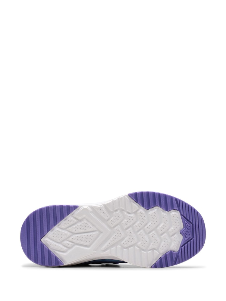 Clarks Purple Deyes Dash Kids Shoes - Image 6 of 6