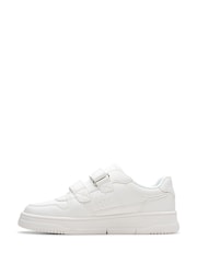 Clarks White Canyon Sky Kids Trainers - Image 2 of 6