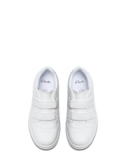 Clarks White Canyon Sky Kids Trainers - Image 4 of 6