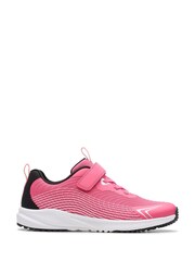 Clarks Pink Deyes Dash Youth Trainers - Image 1 of 6