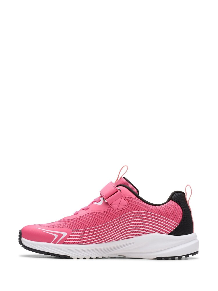 Clarks Pink Deyes Dash Youth Trainers - Image 2 of 6