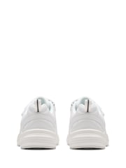 Clarks White Crafton Move Kids Shoes - Image 5 of 6