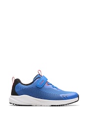 Clarks Blue Deyes Dash Kids Trainers - Image 1 of 6