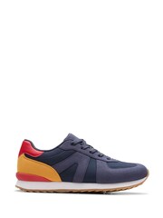 Clarks Blue Jaspen Vibe Youth Trainers - Image 1 of 6