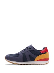 Clarks Blue Jaspen Vibe Youth Trainers - Image 2 of 6