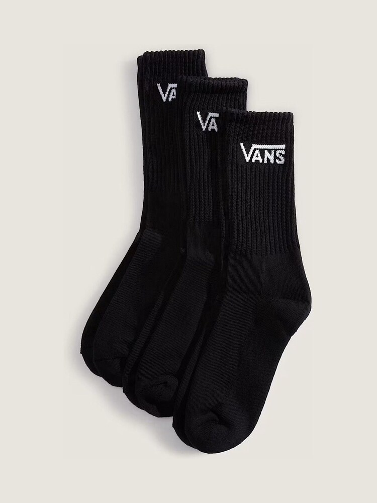 Vans Black 3 Pack Socks - Image 2 of 3