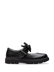 Clarks Black Lorcam Jane Kids Shoes - Image 1 of 6