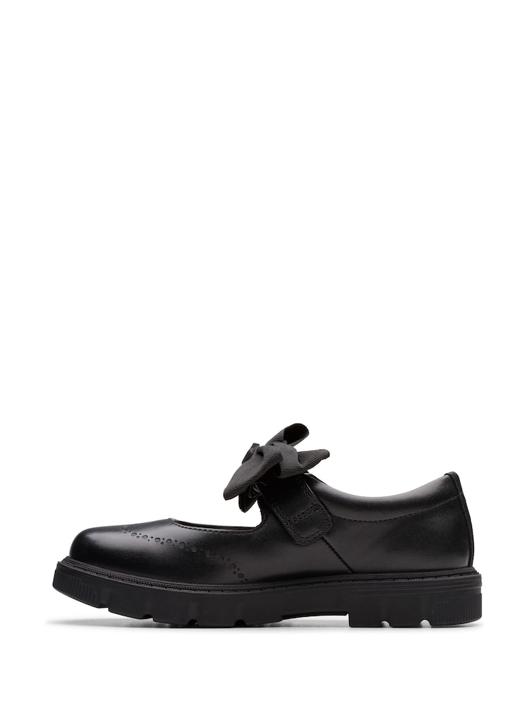 Clarks Black Lorcam Jane Kids Shoes - Image 2 of 6
