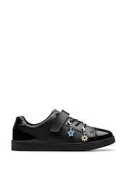 Clarks Black Disco Charm Kids Shoes - Image 1 of 6