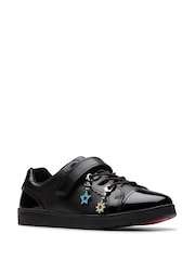 Clarks Black Disco Charm Kids Shoes - Image 3 of 6