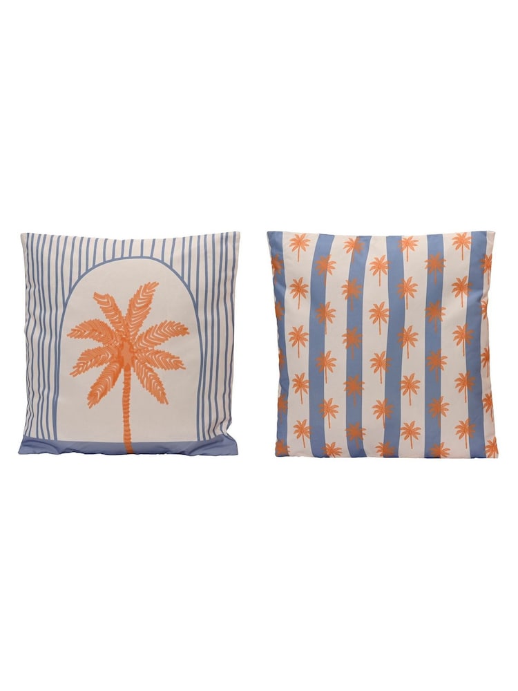Decoris Set of 2 Outdoor Palm Trees Cushions - Image 2 of 2