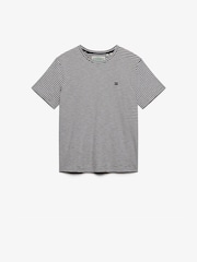 Superdry Blue Classic Essential Stripe T-Shirt - Image 6 of 7