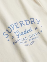 Superdry White Lo-Fi Dockside T-Shirt - Image 5 of 5